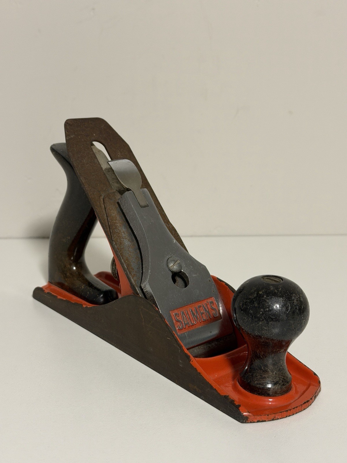 Vintage Salmen\'s No 4 Wood Plane Smooth Bottom - Made In England