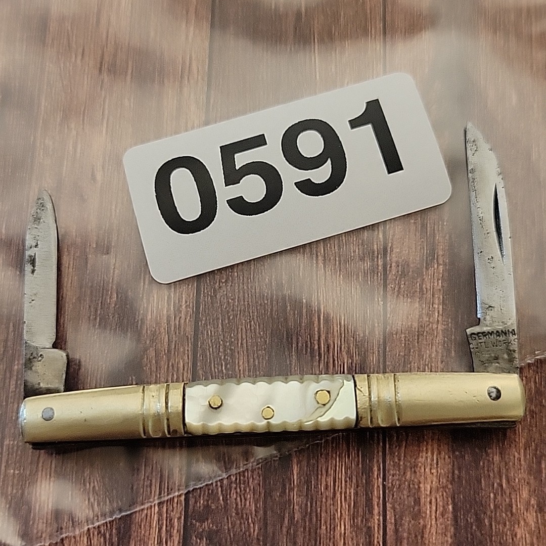 ANTIQUE Germania Cutlery Works Tiny Half Congress Pocket Knife Made In Germany
