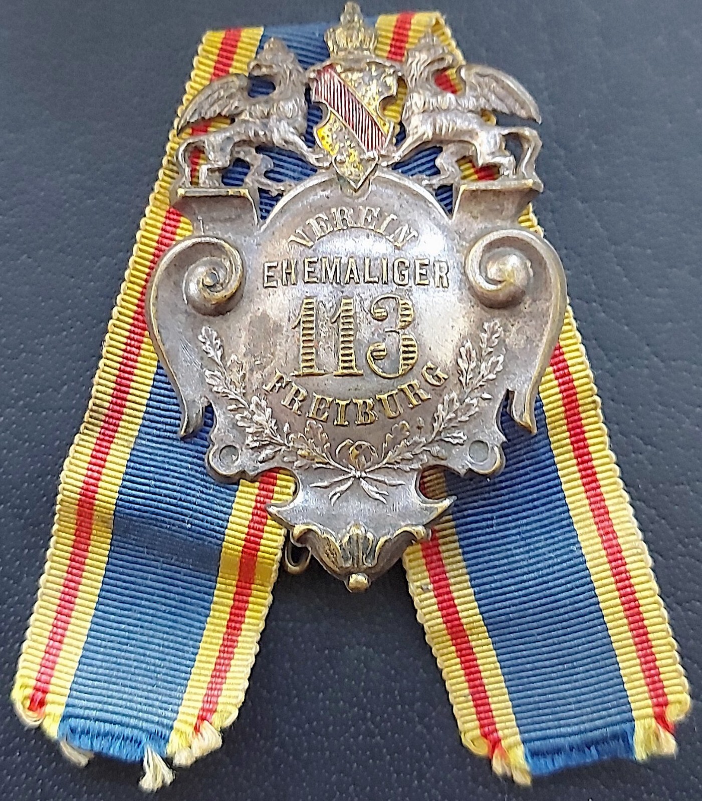 ✚11331✚ German pre WW1 Baden Veteran League 5th Infantry Regiment No113 Freiburg
