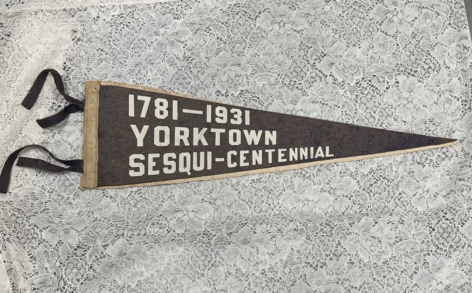 Antique 1931 Yorktown Sesquicentennial Felt Pennant 20
