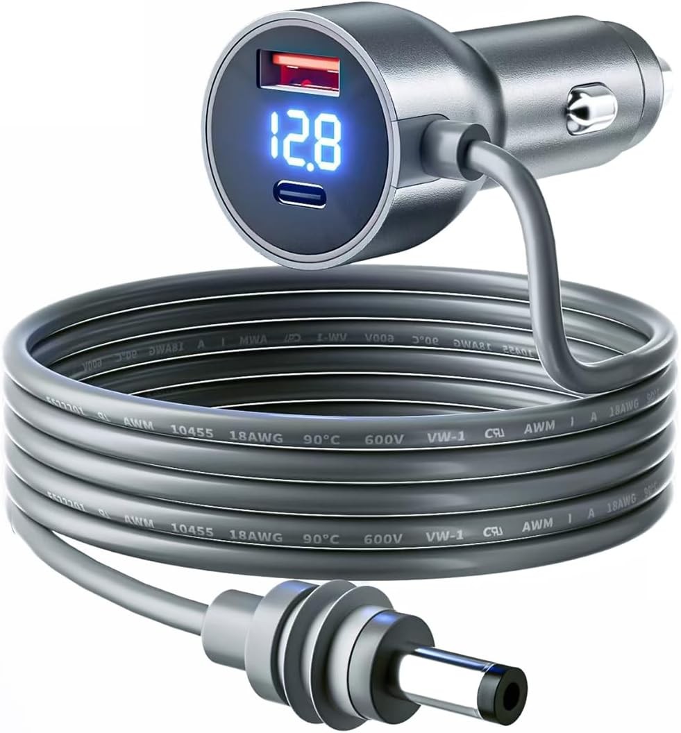 Starlink Mini DC Power Cable Cigarette Lighter Adapter, 12V-48V Car Charger with