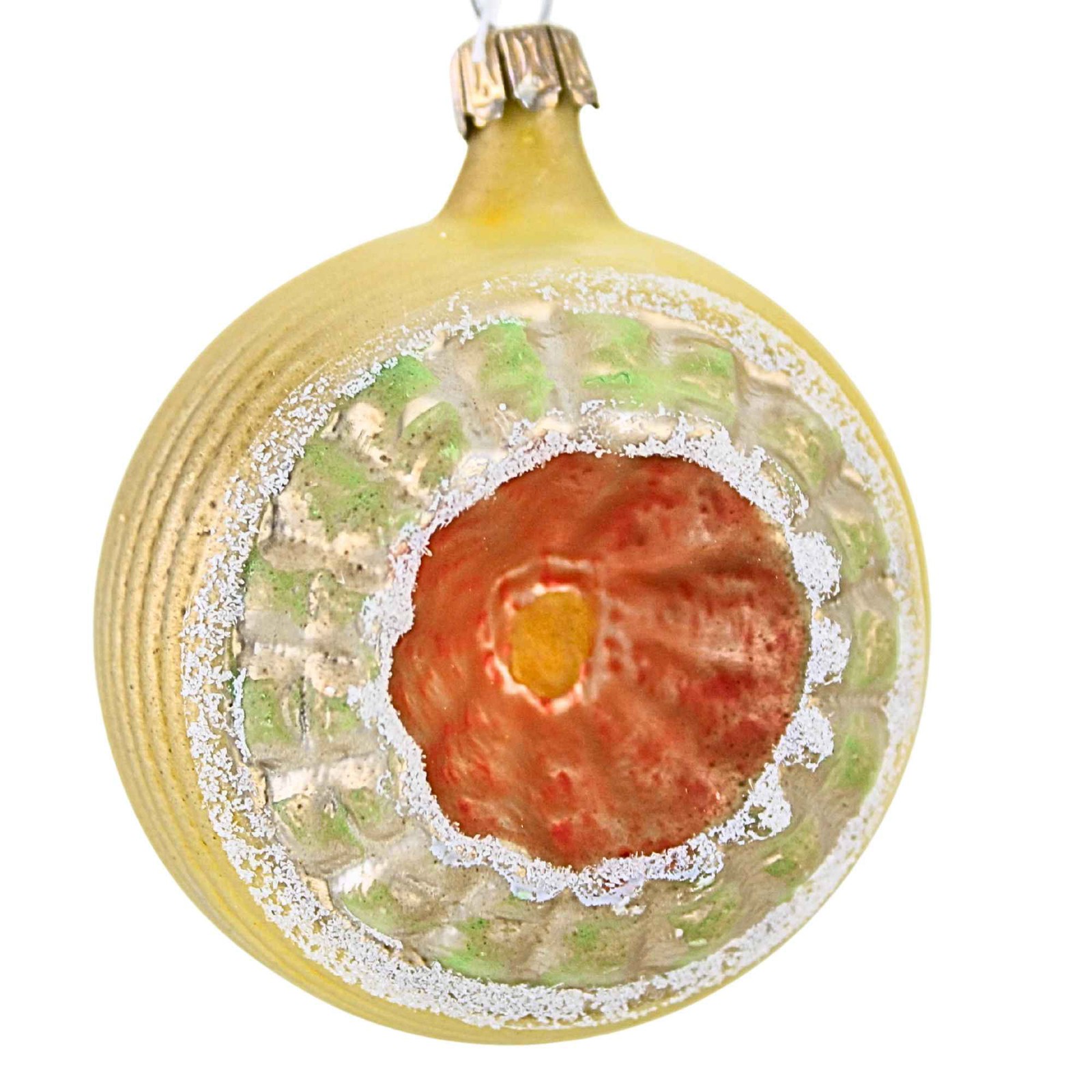 Marolin 2.00In Red Double Reflex, Glass, Vintage German Ornaments 2011089F