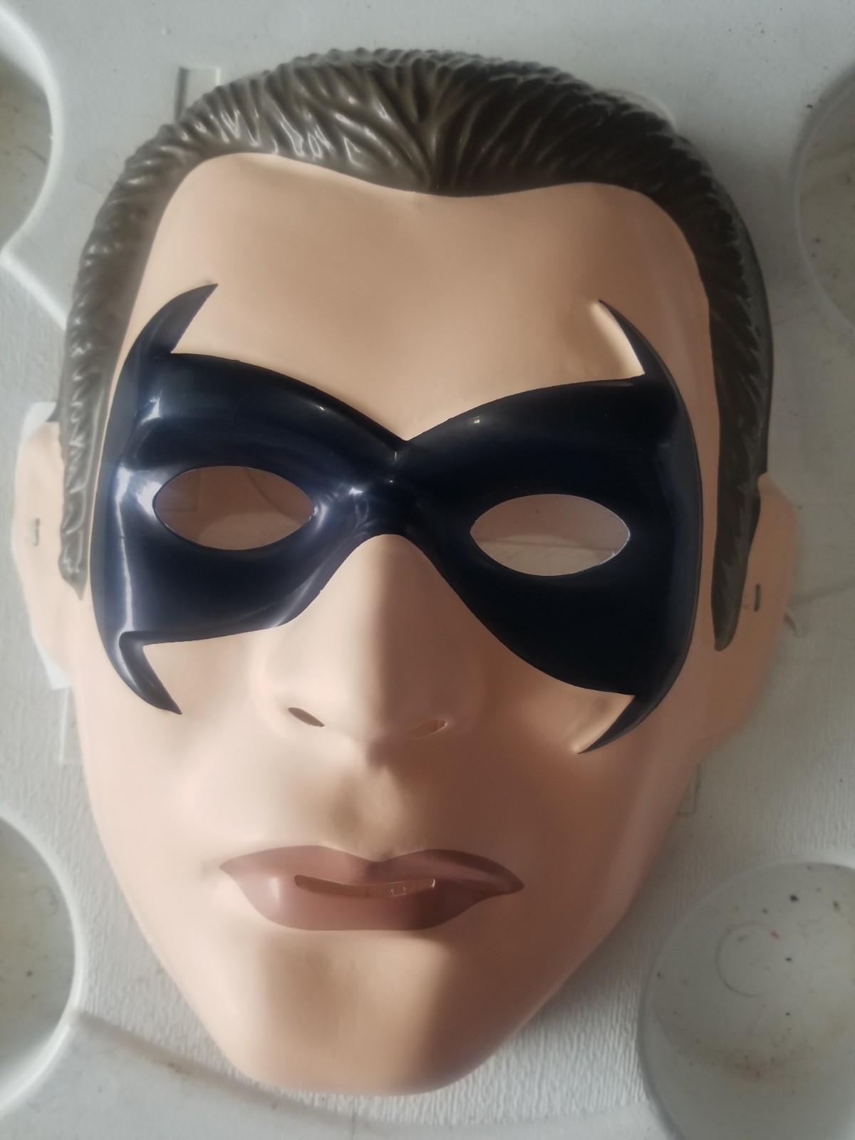 Vintage Robin Halloween Plastic Mask Ben Cooper Style NOS- NWT's 🎃🦇