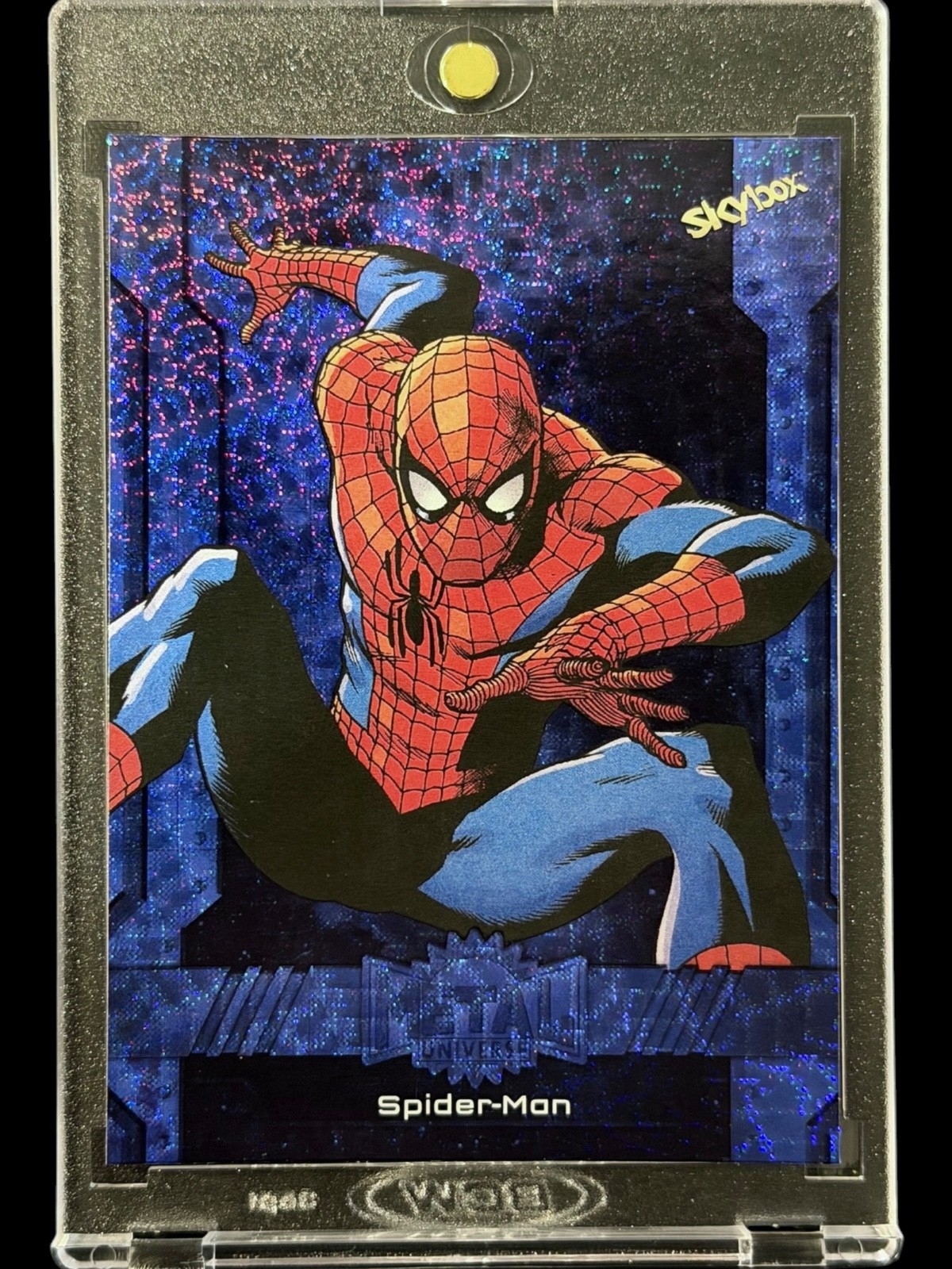 Spider-Man GRANDOISE FOIL REFRACTOR MARVEL METAL UNIVERSE SKYBOX CARD MINT