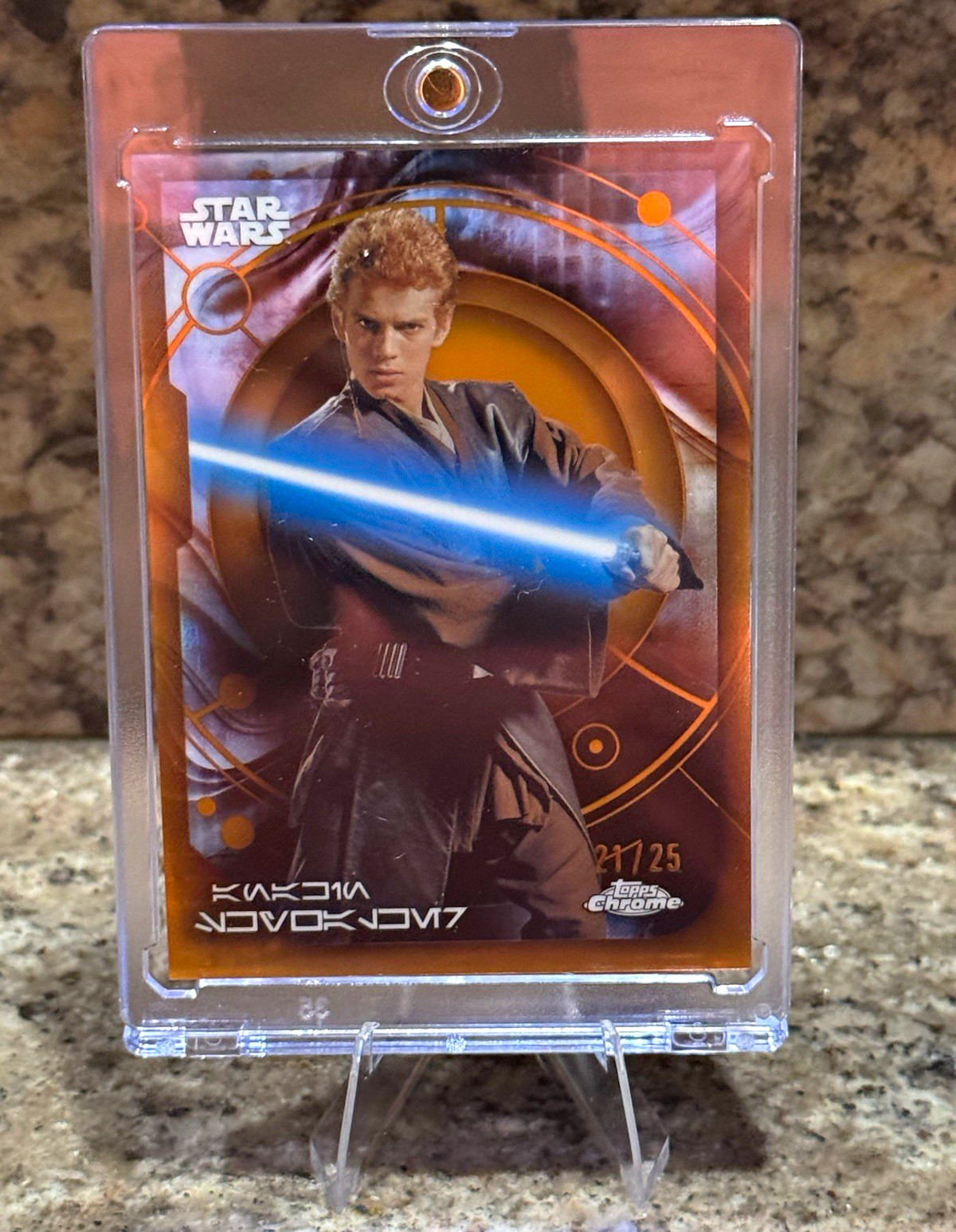 Topps 2002 Star Wars Attack of the Clones Anakin Skywalker AURE-52 21/25