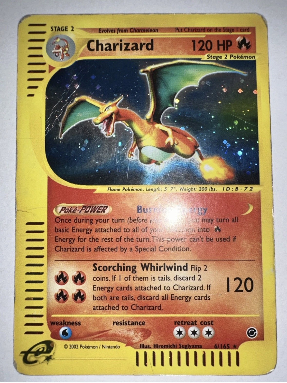 Pokemon Expedition Base Set Charizard Holo 6/165 