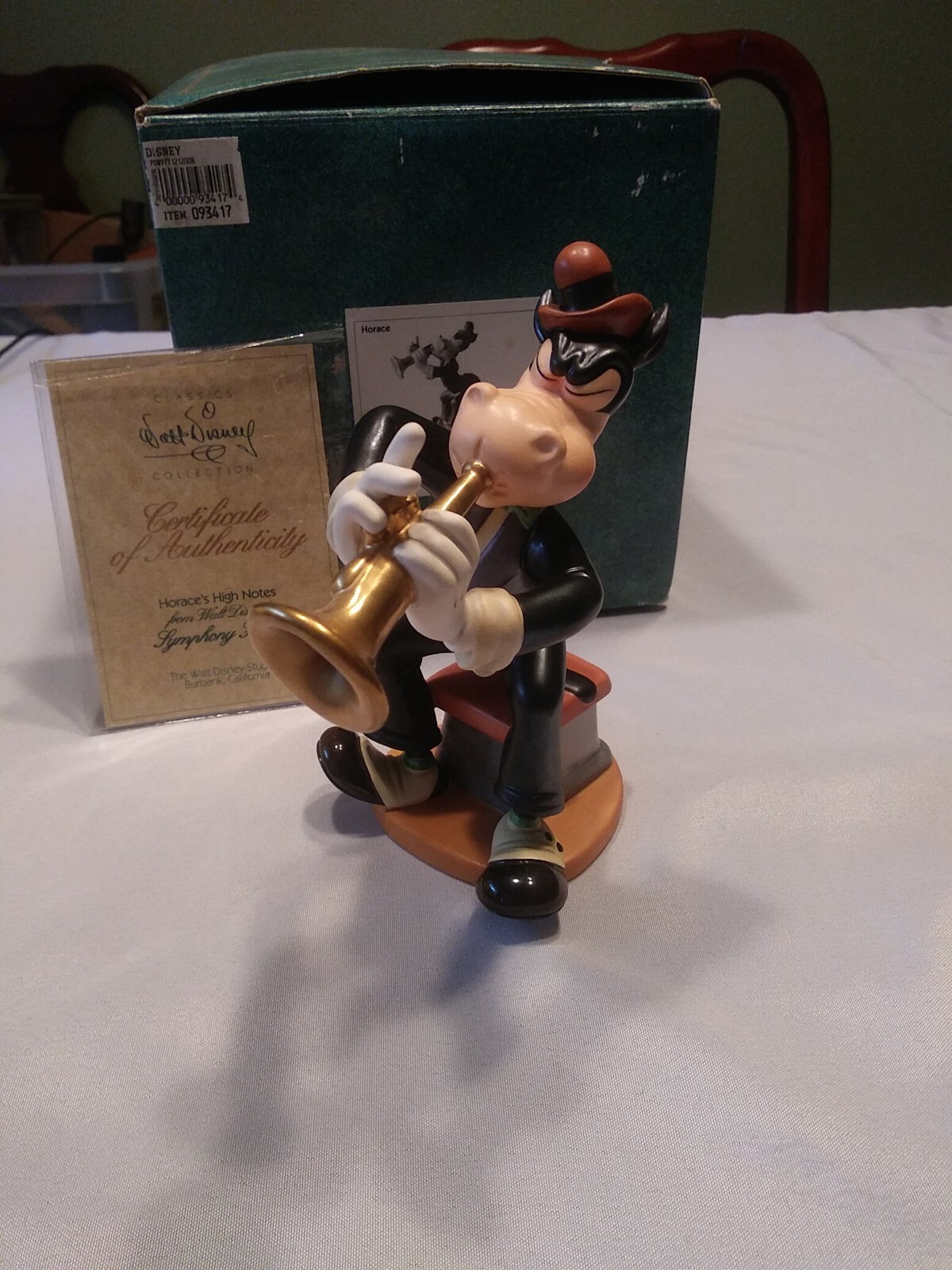 Vintage Walt Disney Collection Symphony Hour Horace’s High Notes Figurine