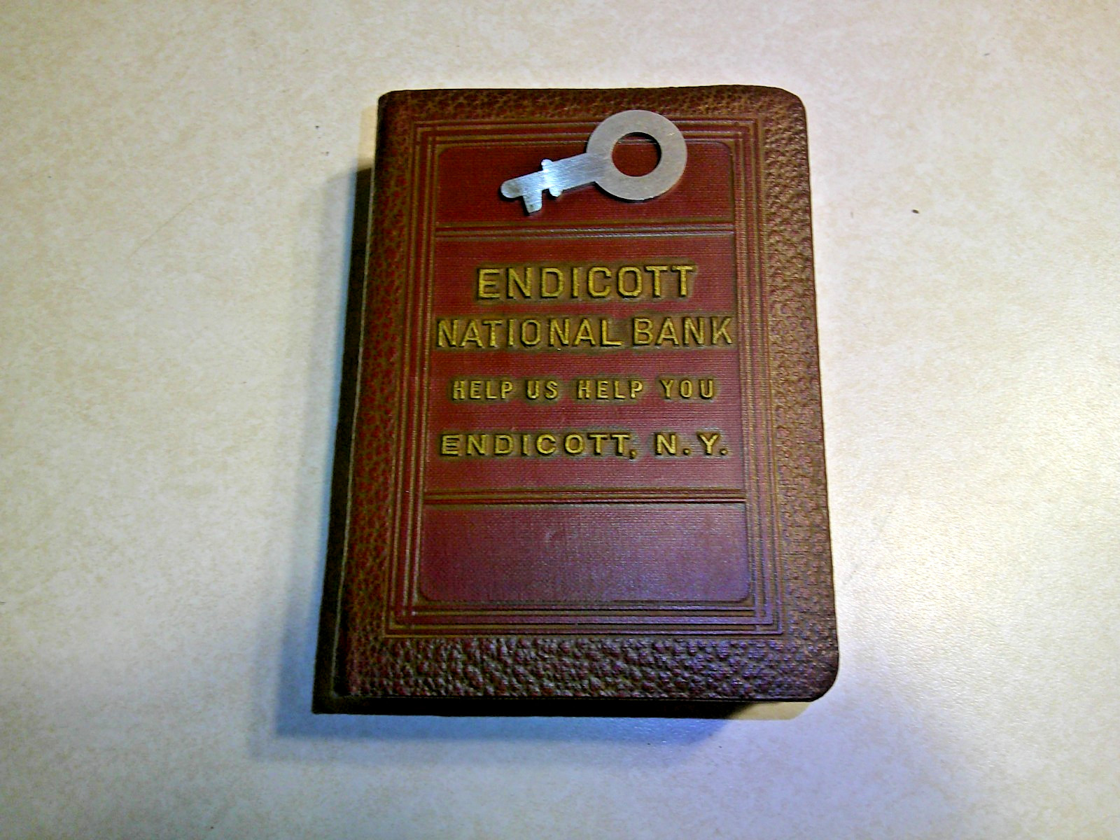 BANKERS UTILITIES DARK RED BOOK BANK ENDICOTT NAT. BANK ENDICOTT, NEW YORK 1 KEY