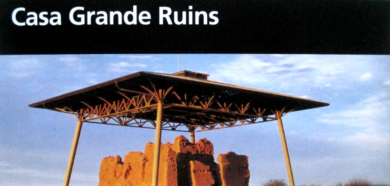 Casa Grande Ruins National Monument National Park Service Unigrid Brochure Map