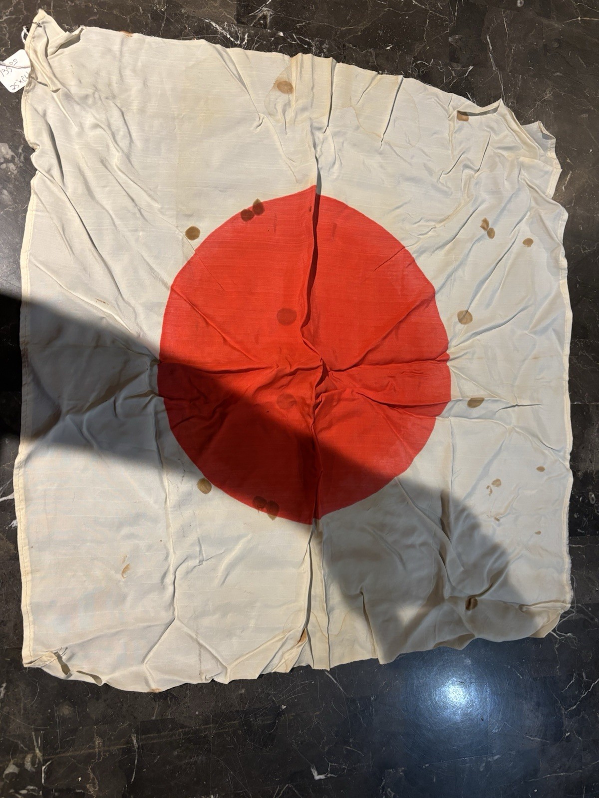 Original Ww2 Japanese Pacific Theater Captured Blood Stained Flag 25x26