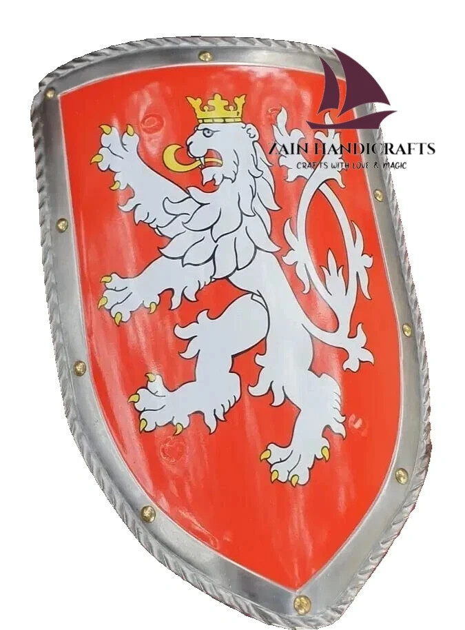 ZAIN Medieval Warrior Templar 18 G vintage LION Knight Armor Shield Replica 20\