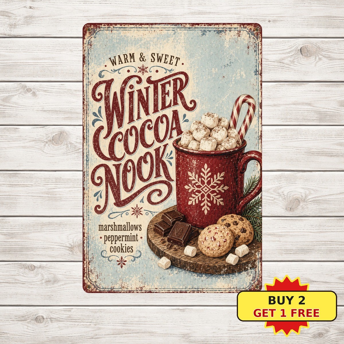 Retro Chocolate Bar Metal Sign Vintage Sweet Shop Wall Art Decor