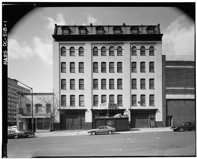 Washington DC Lansburgh\'s Warehouse 1907 Eighth Street Livery Building