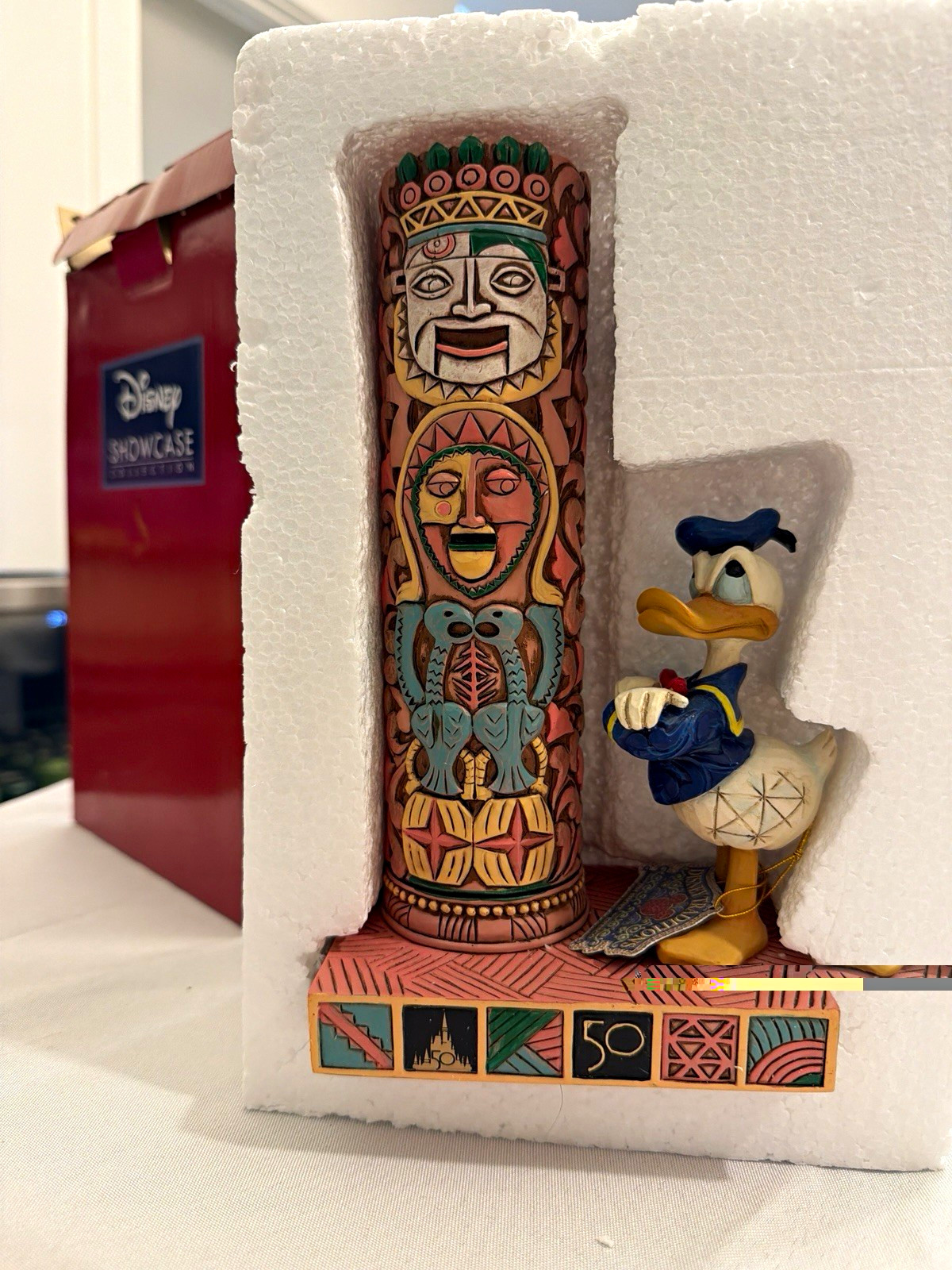Disney Traditions Jim Shore Donald Duck Tiki Room 50th Anniversary Enesco Fig.