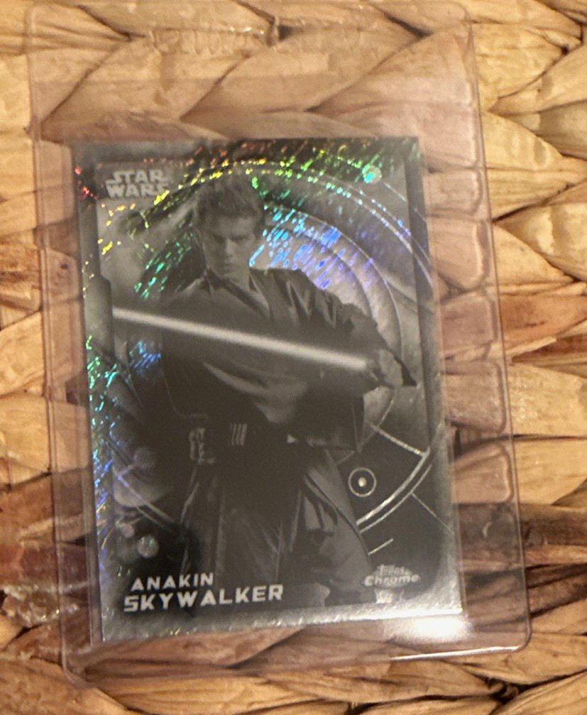 Topps 2026 Star Wars Chrome Galaxy Anakin Skywalker B&W shimmer Refractor #52