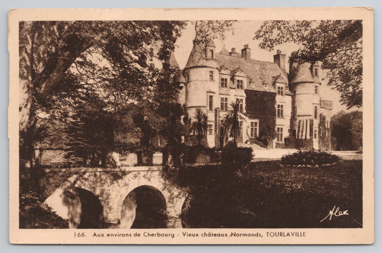 Chateau Des Ravalet Tourlaville Cherbourg Normandy France Postcard