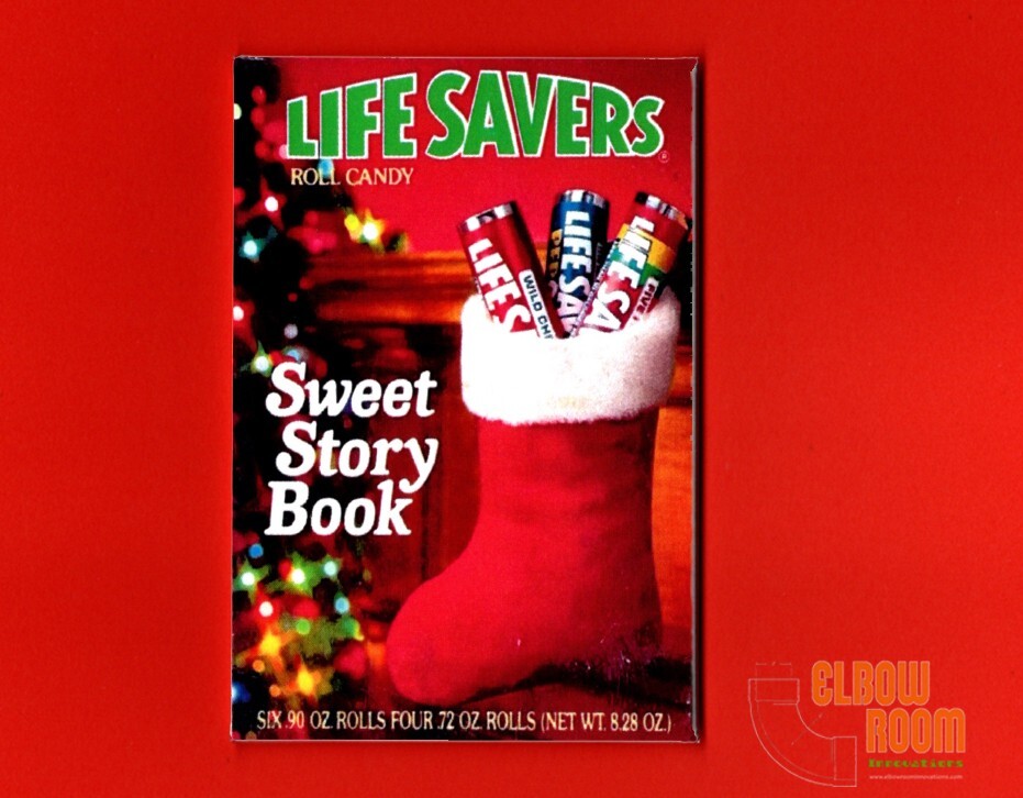 Life Savers vintage Christmas Sweet Story Book package art 2x3\