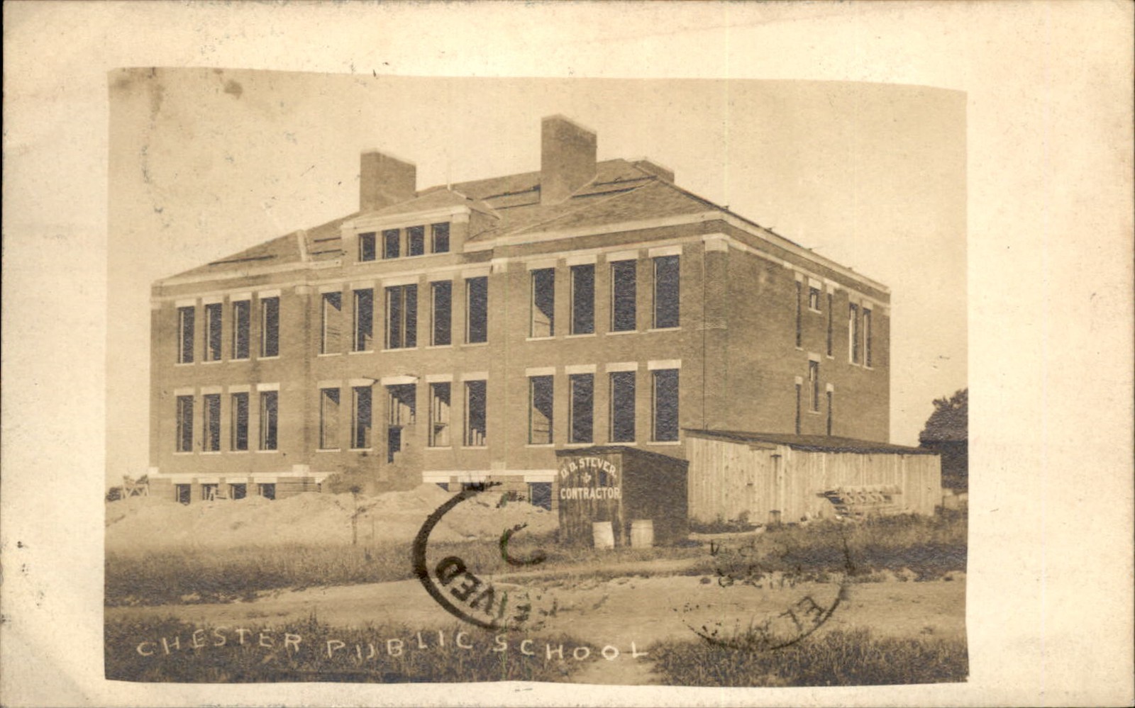 Chester New York NY Public School c1907 Real Photo Vintage Postcard bhn