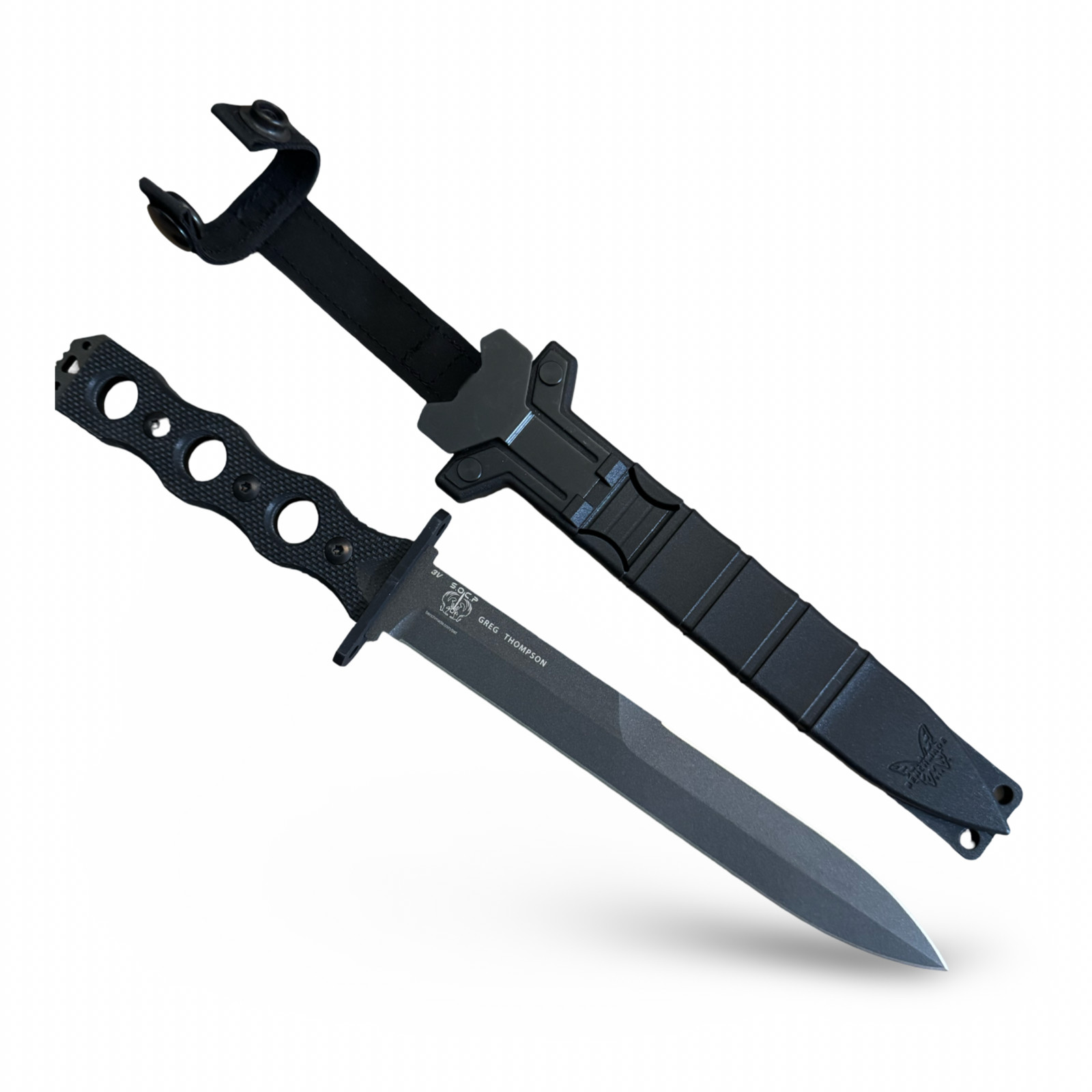NEW Benchmade 185BK SOCP Fixed Blade Knife with Sheath