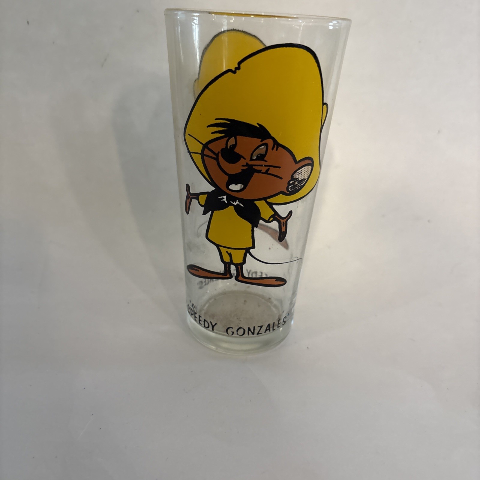Vintage 1973 Warner Bros. PEPSI Collectors Glass SPEEDY GONZALES Looney Tunes