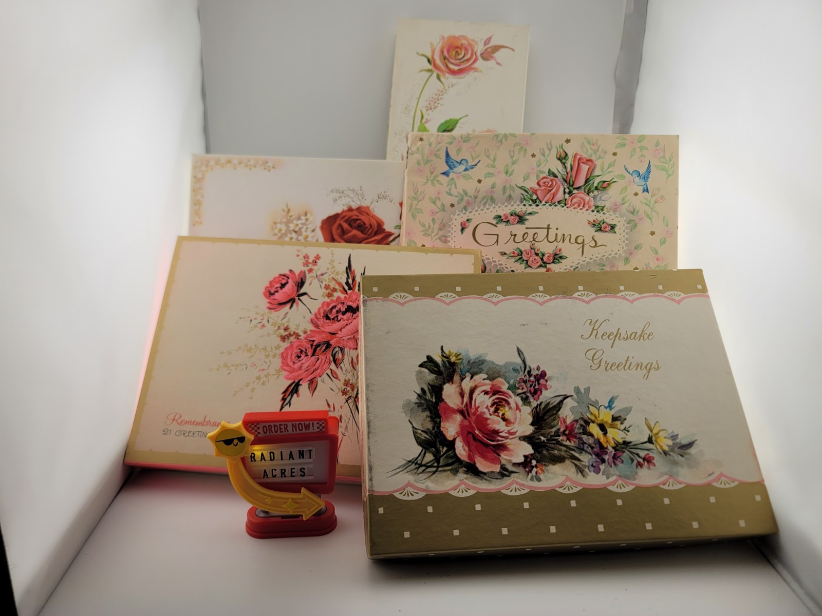 Lot Of 105 NOS Vintage 1960\'s Birthday Get Well Baby Greeting Cards & Envelopes