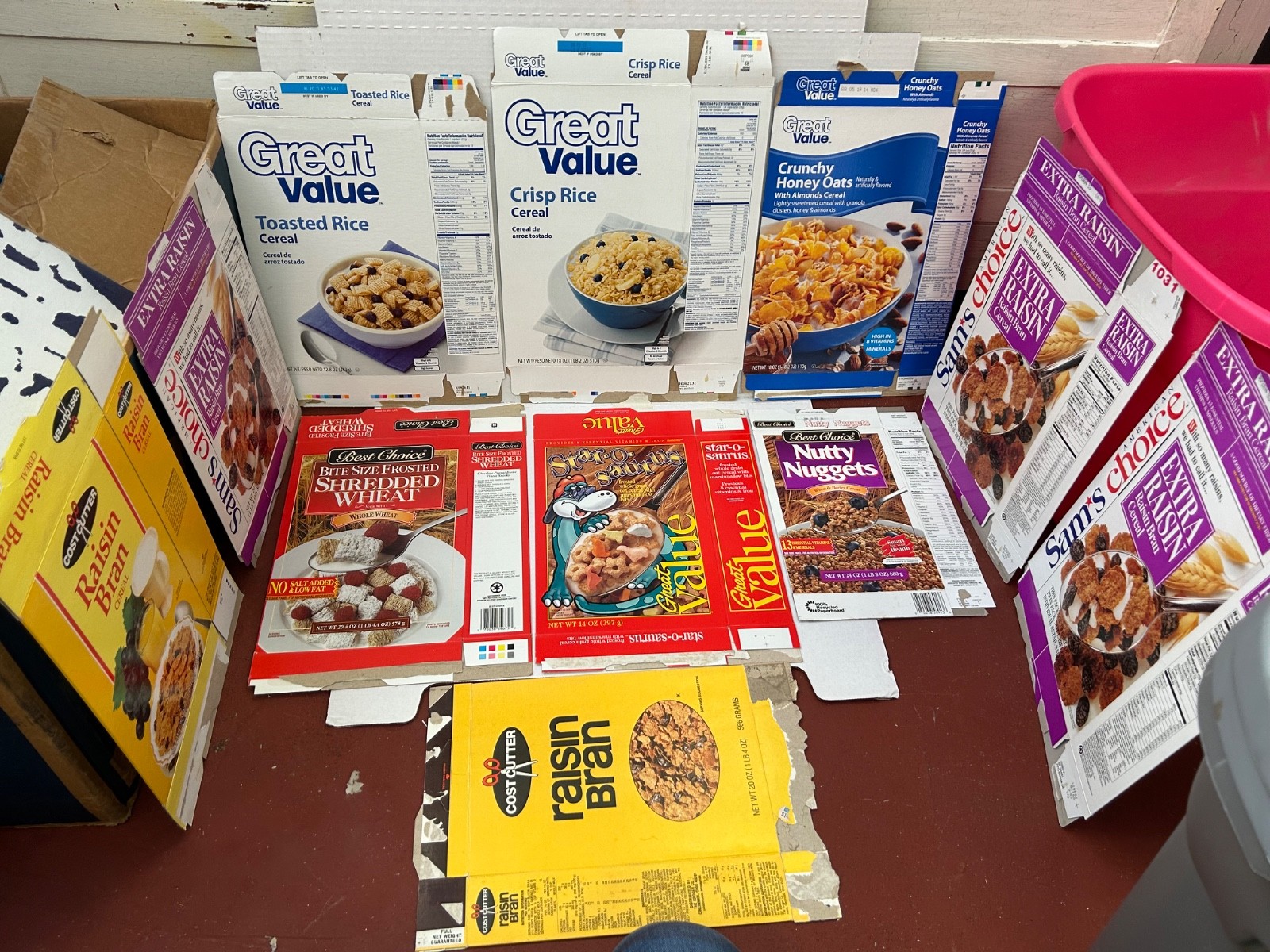 Cereal Boxes Bundle Best Choice, Sam s Choice, Cost Cutter, Great Value 