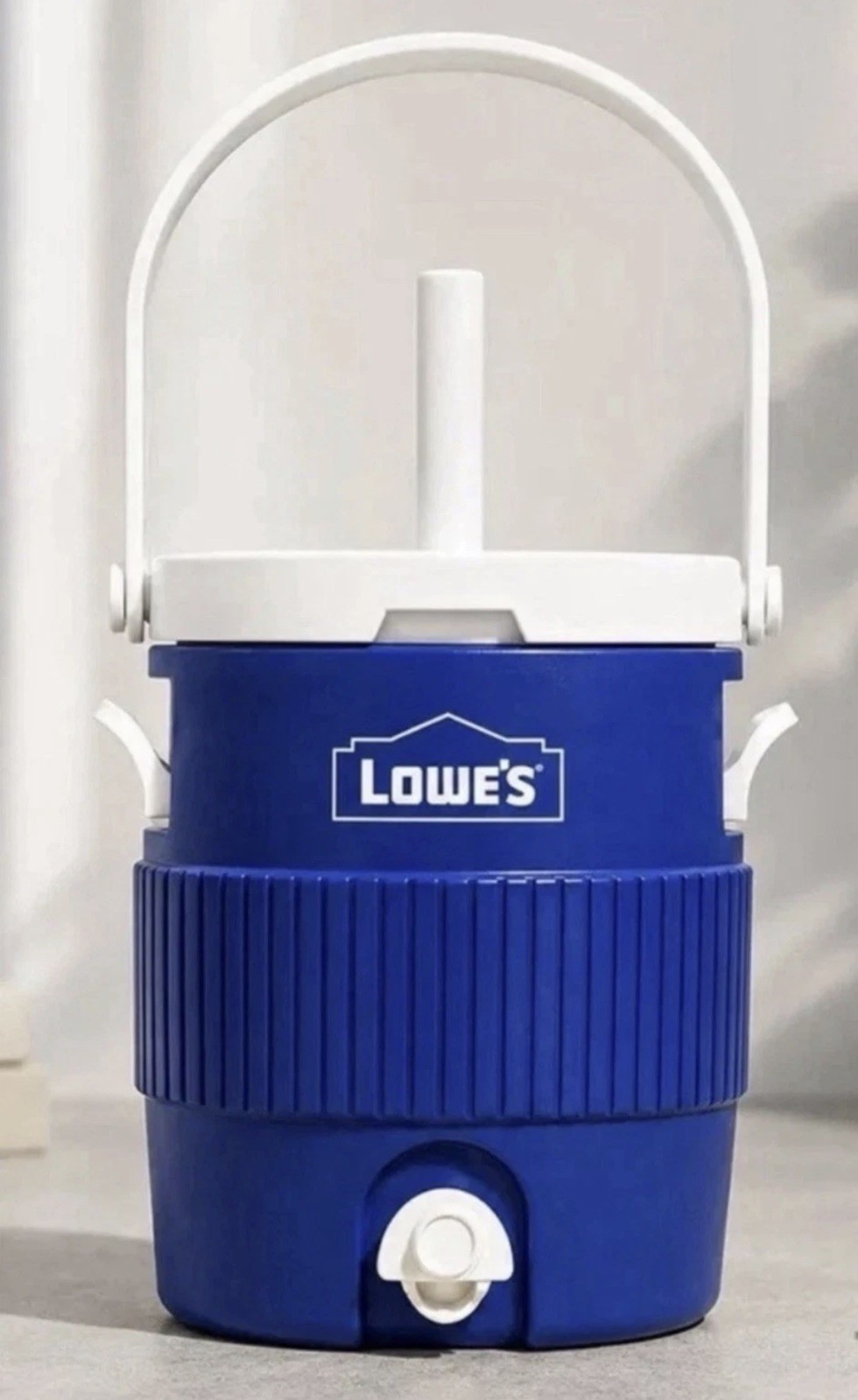 Lowes Mini Cooler Thermos Shape With Straw & Handle My Rewards Member Exclusive 