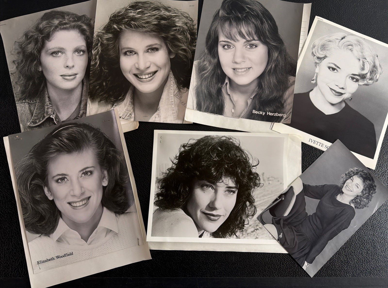 Vintage Actresses Headshots Resumes Lot Belinda Bauer Terri Hanauer Ivette Soler