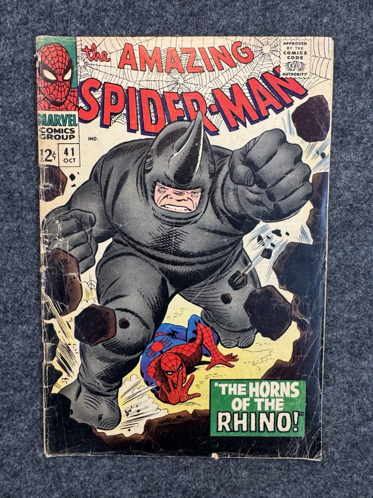 The Amazing Spider-Man #41 (Marvel Comics October 1966) THE HORNS OF THE RHINO