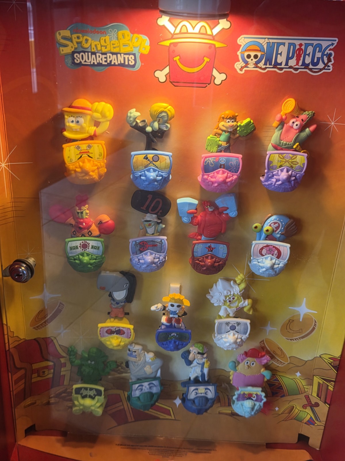 Spongebob X One Piece Full Set Macdonals Toys