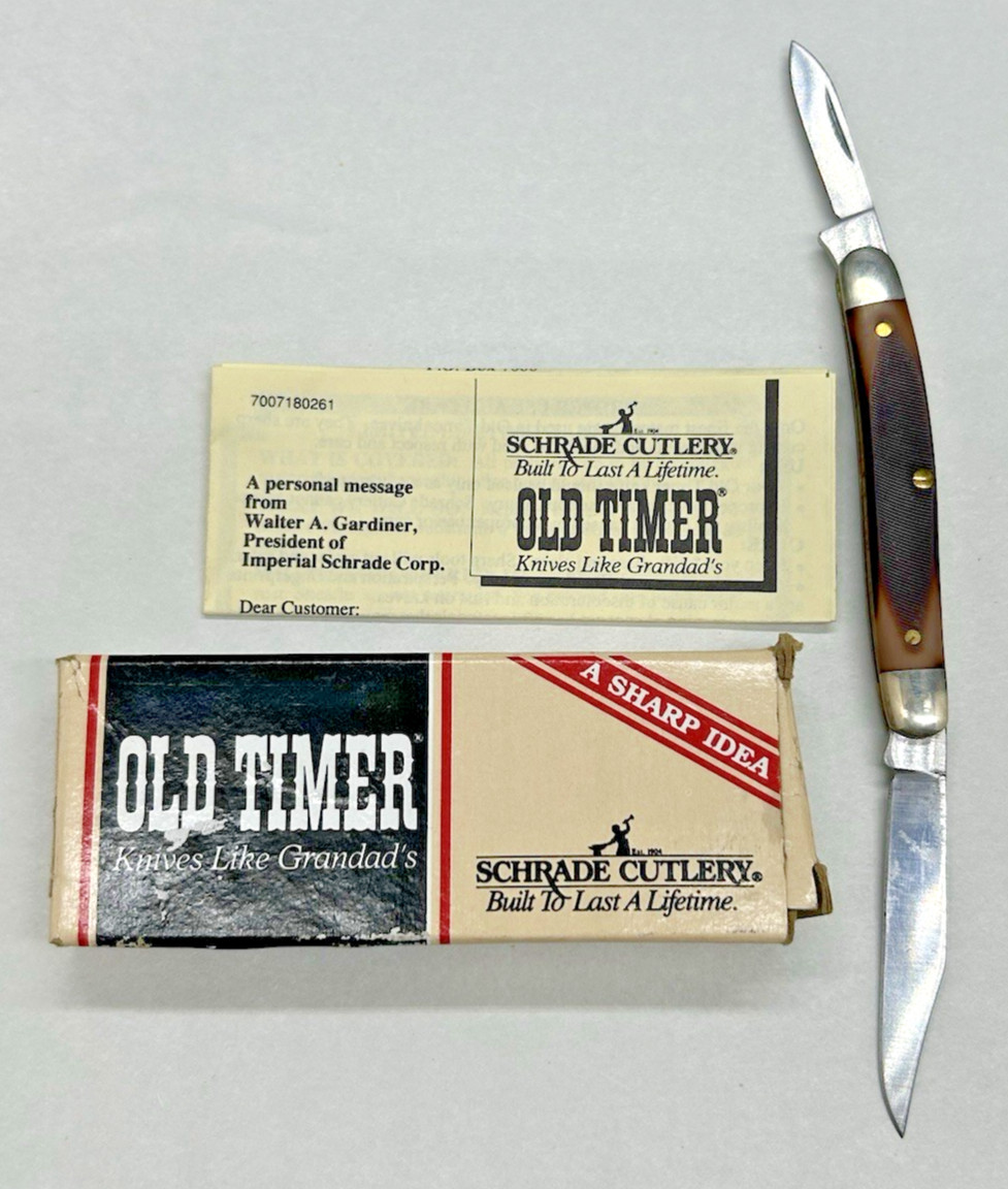 Old Timer Minuteman 104 OT Two Bladed Folding Pocket Knife Made In USA