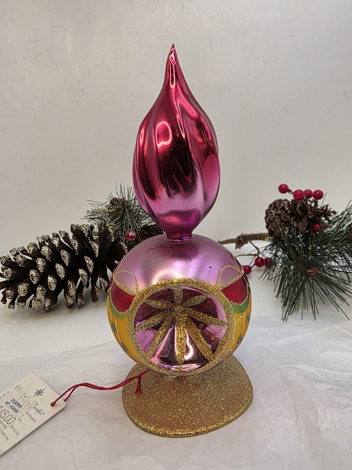 Christopher Radko Art Deco Reflector 1999 99-923-0 Poland 7.75