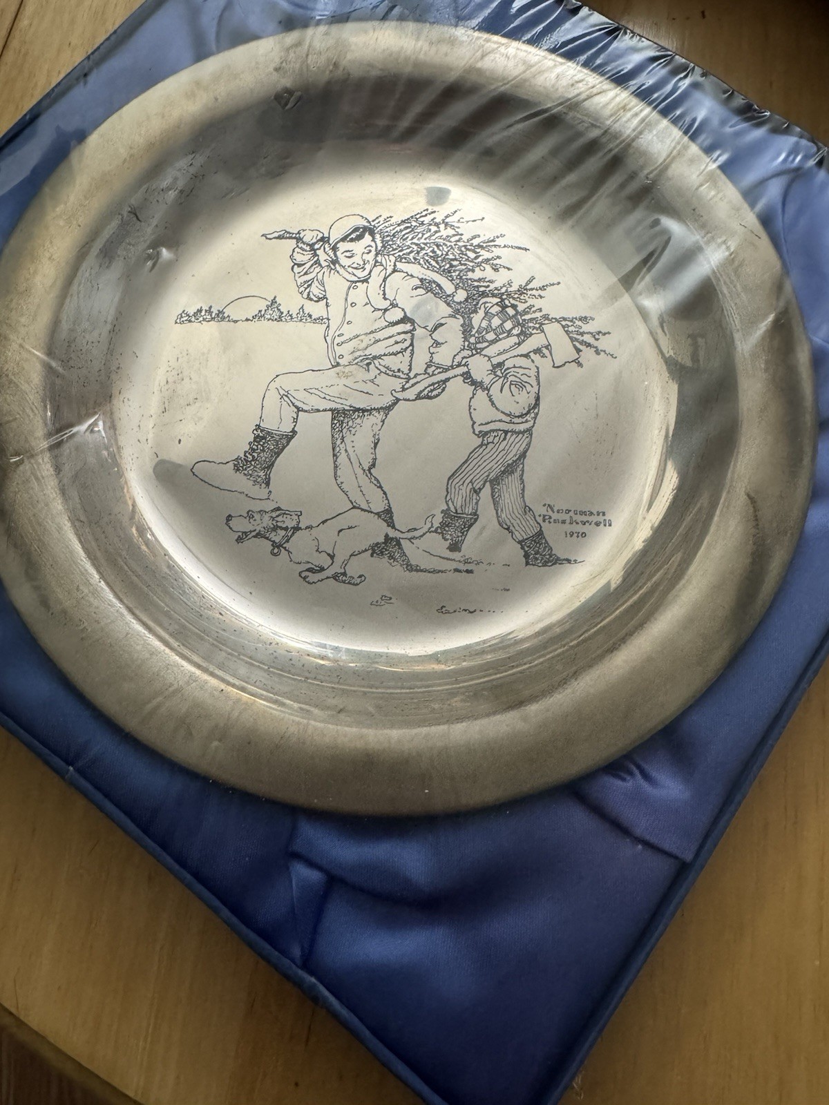 Norman Rockwell sterling silver 1970 