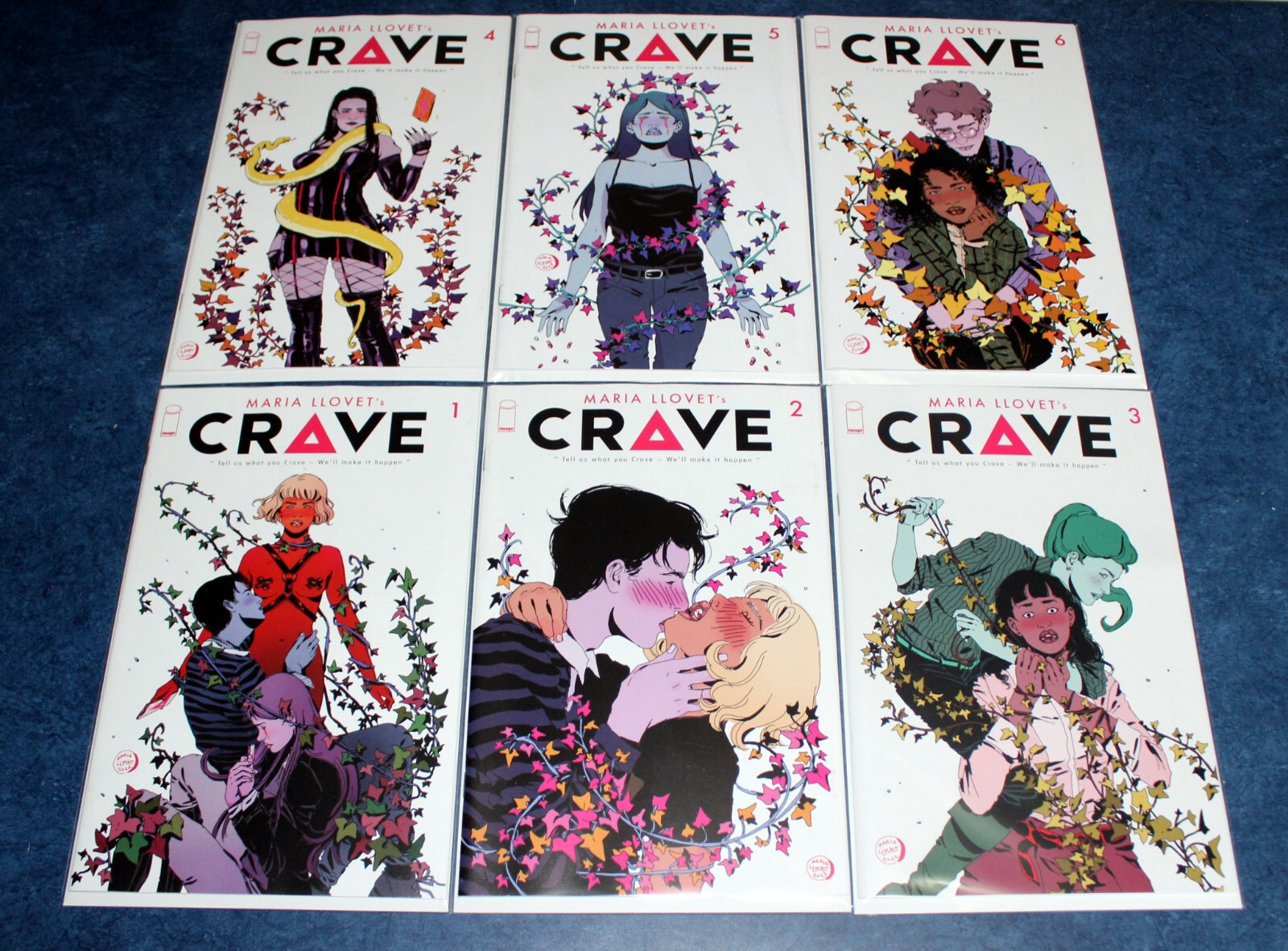 maria llovet\'s CRAVE #1 2 3 4 5 6 (of 6) 1st print A set iMAGE comic 2023 sexy