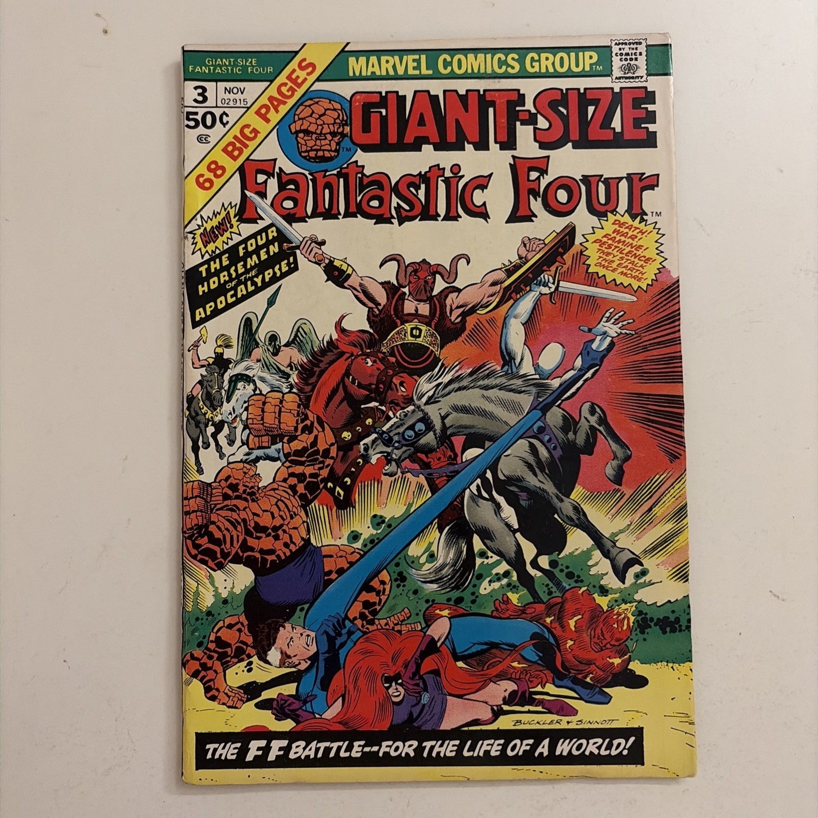 Giant-Size Fantastic Four #3 (1974) Marvel Inhumans Apocalypse
