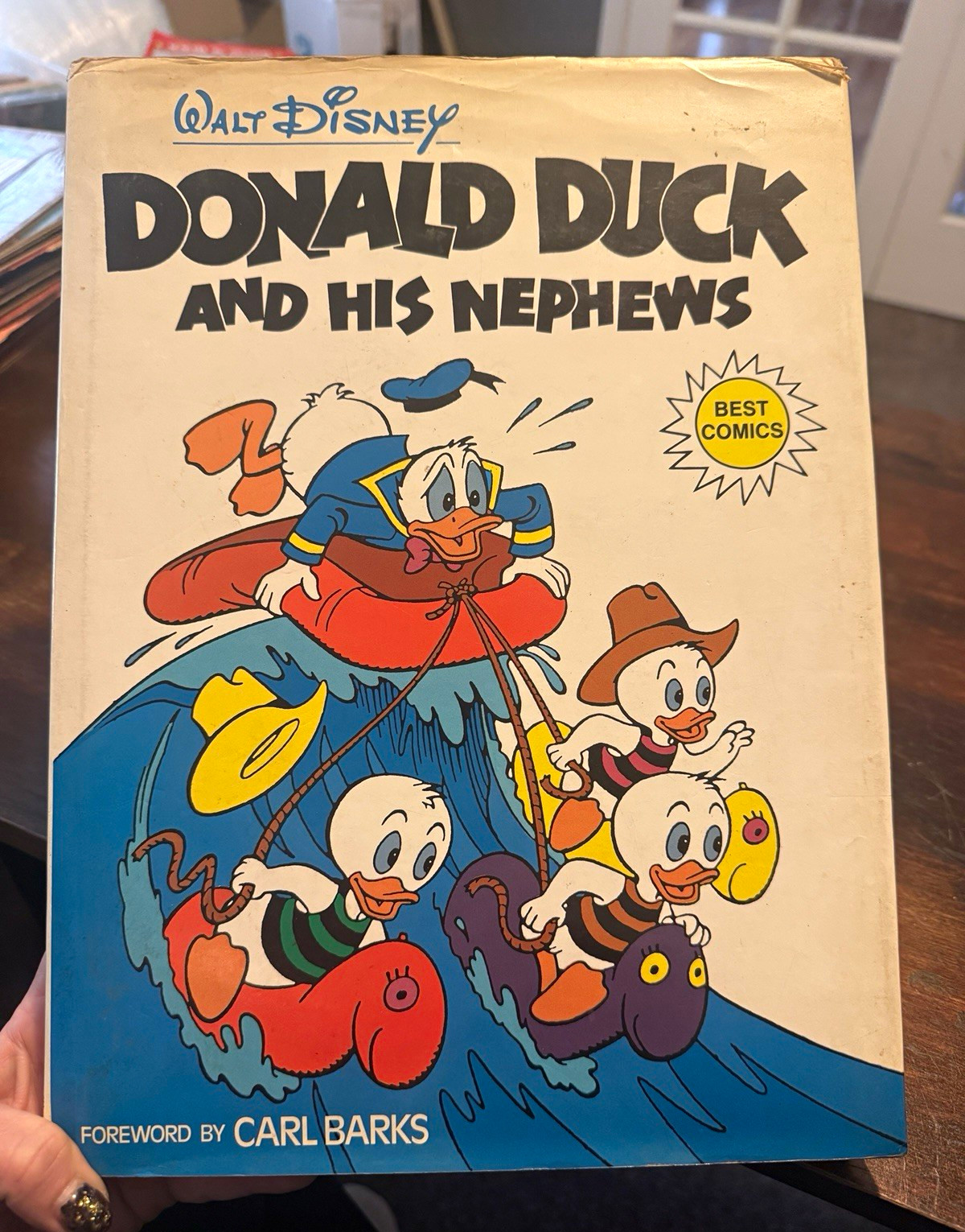 1983 Walt Disney Donald Duck & His Nephews Best Comics Carl Barks HC DJ