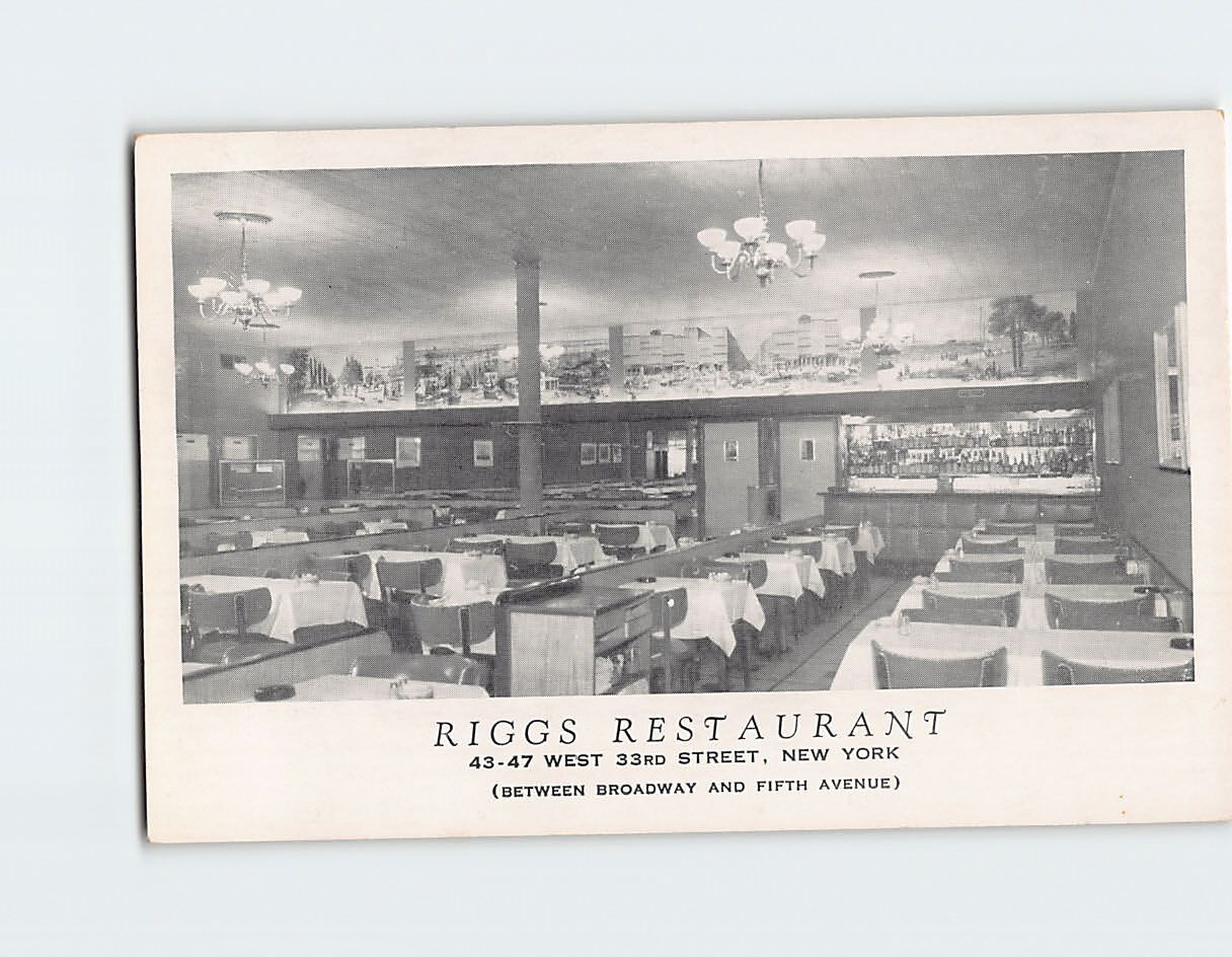Postcard Riggs Restaurant USA