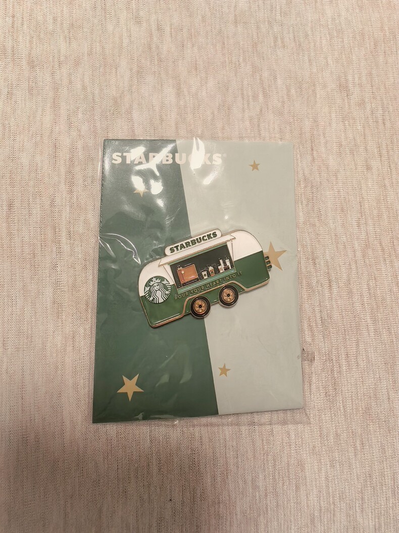 Starbucks badge, brand new and unopened