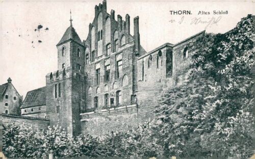 Postcard Thorn old castle 1916 (No. 837)