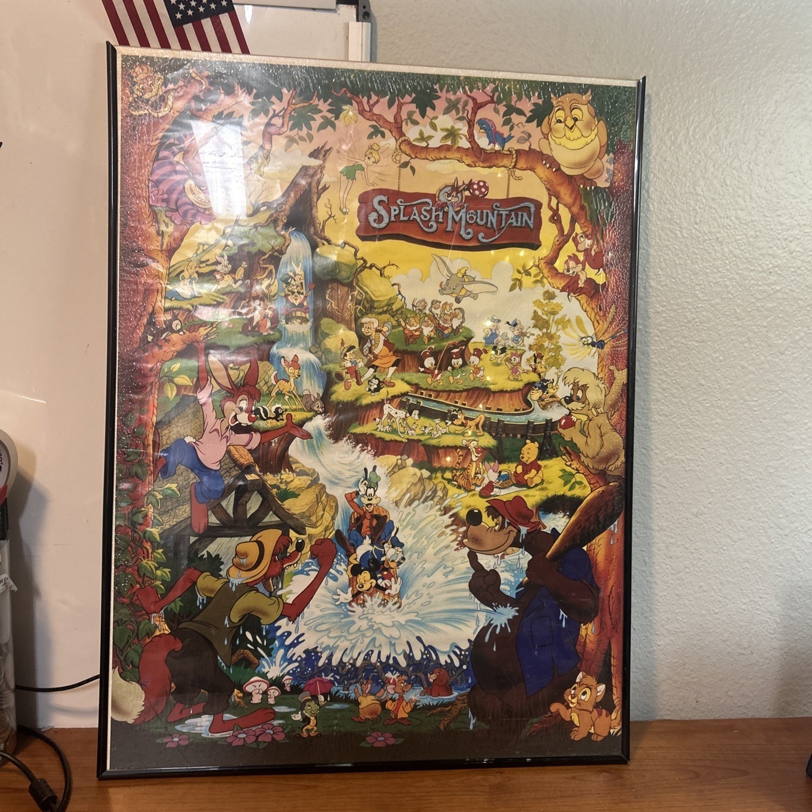 DISNEY SPLASH MOUNTAIN 1989 POSTER 0100-23297 VINTAGE POSTER WRAP 18