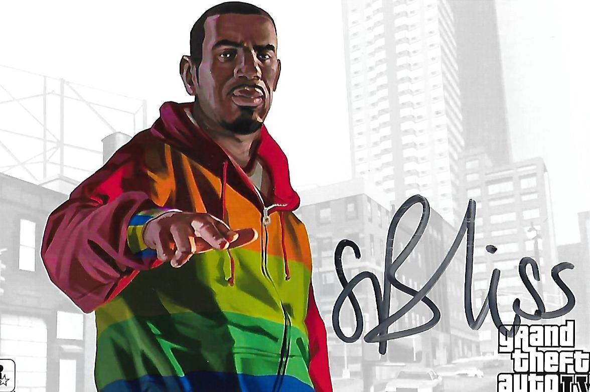 Stephen Bliss autographed 4x6 photo Artist Rockstar Grand Theft Auto COA LOOK