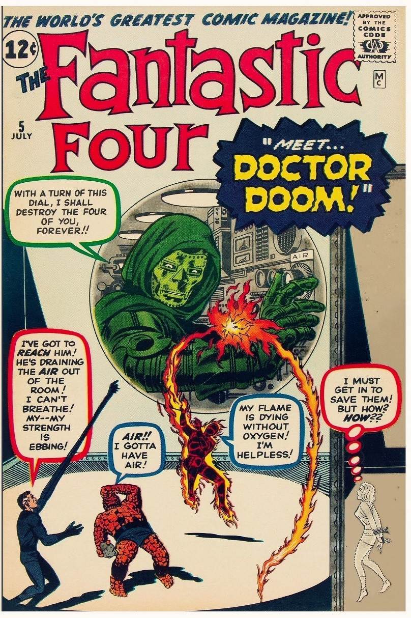 Me$$age or Offer Facsimile reprint covers only to Fantastic Four #5 Doctor Doom
