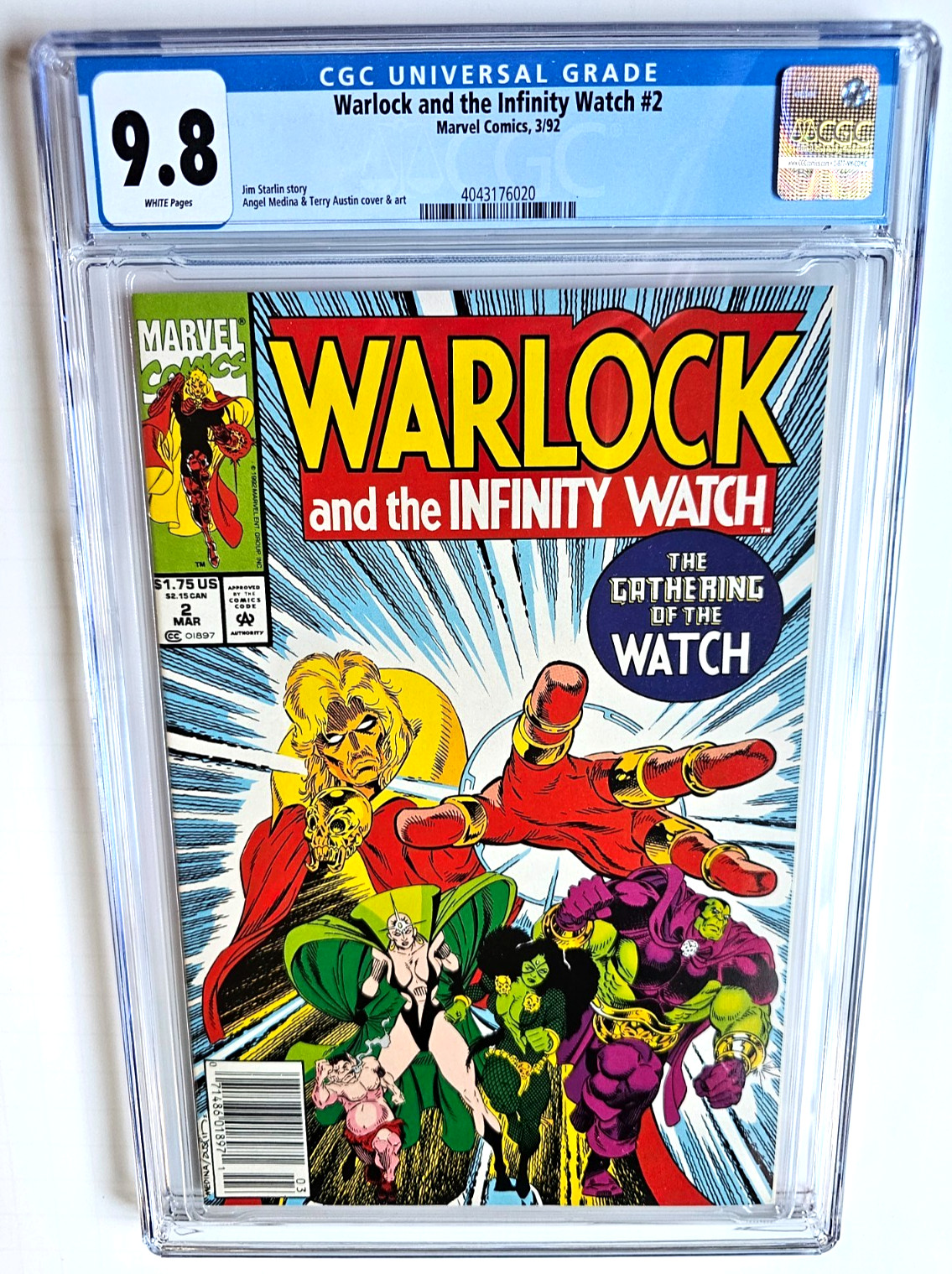 WARLOCK AND THE INFINITY WATCH #2 CGC 9.8  +++ NEWSSTAND +++