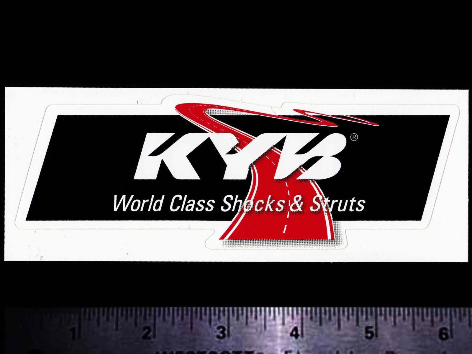KYB World Class Shocks & Struts - Original Vintage Racing Decal/Sticker 6 inch