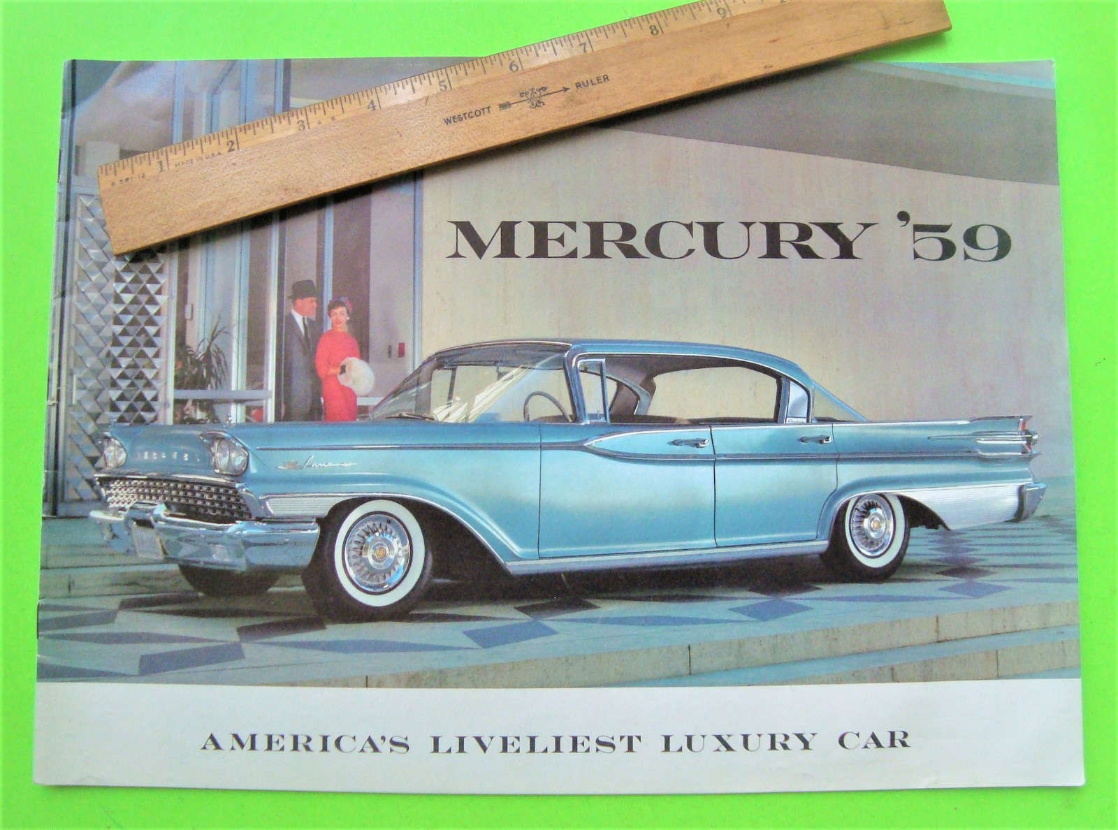 1959 MERCURY GIANT PRESTIGE 24-pg COLOR CATALOG Brochure CONVERTIBLES Park Lane