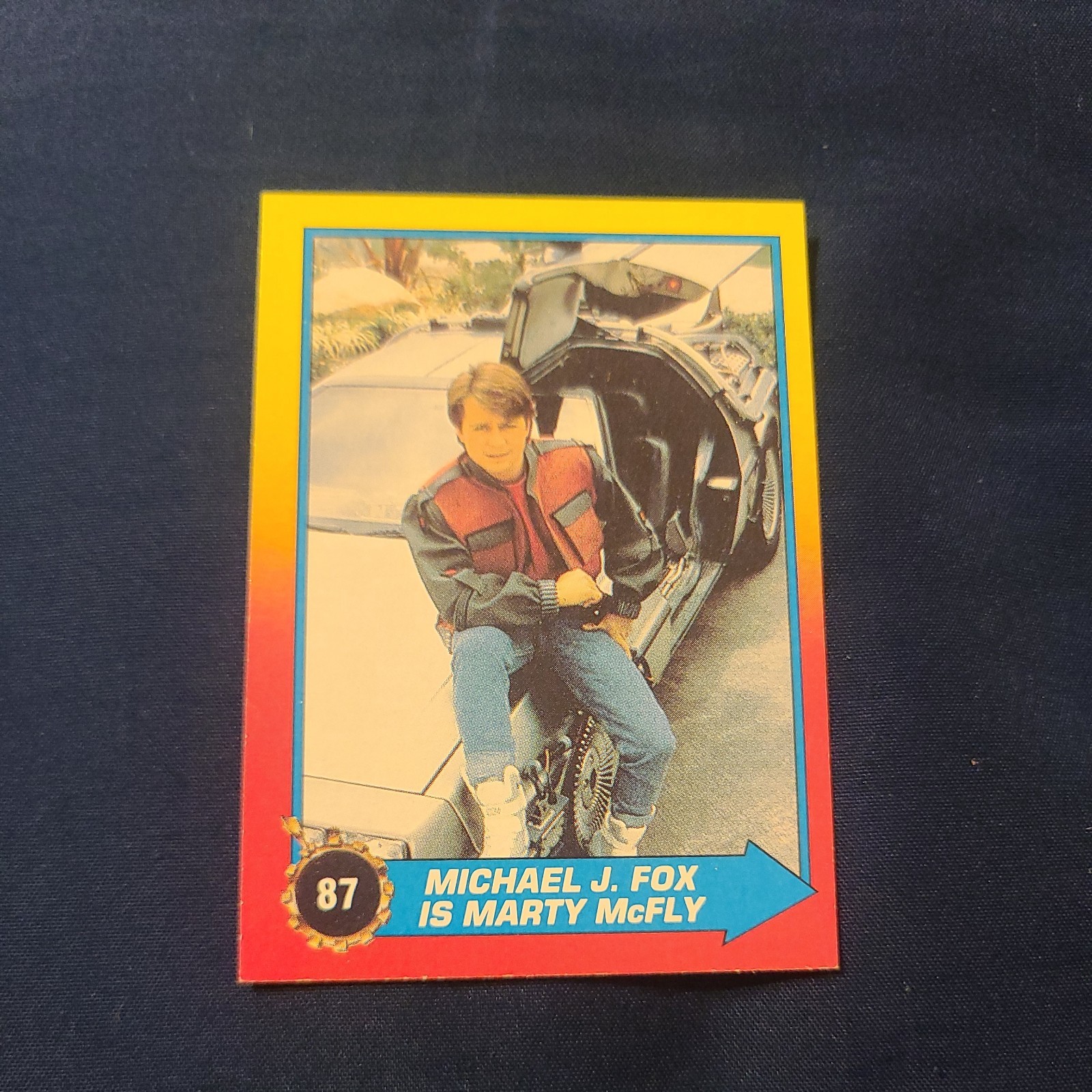1989 Topps Back to the Future Part II #87 Michael J. Fox Rookie RC Card NRMT