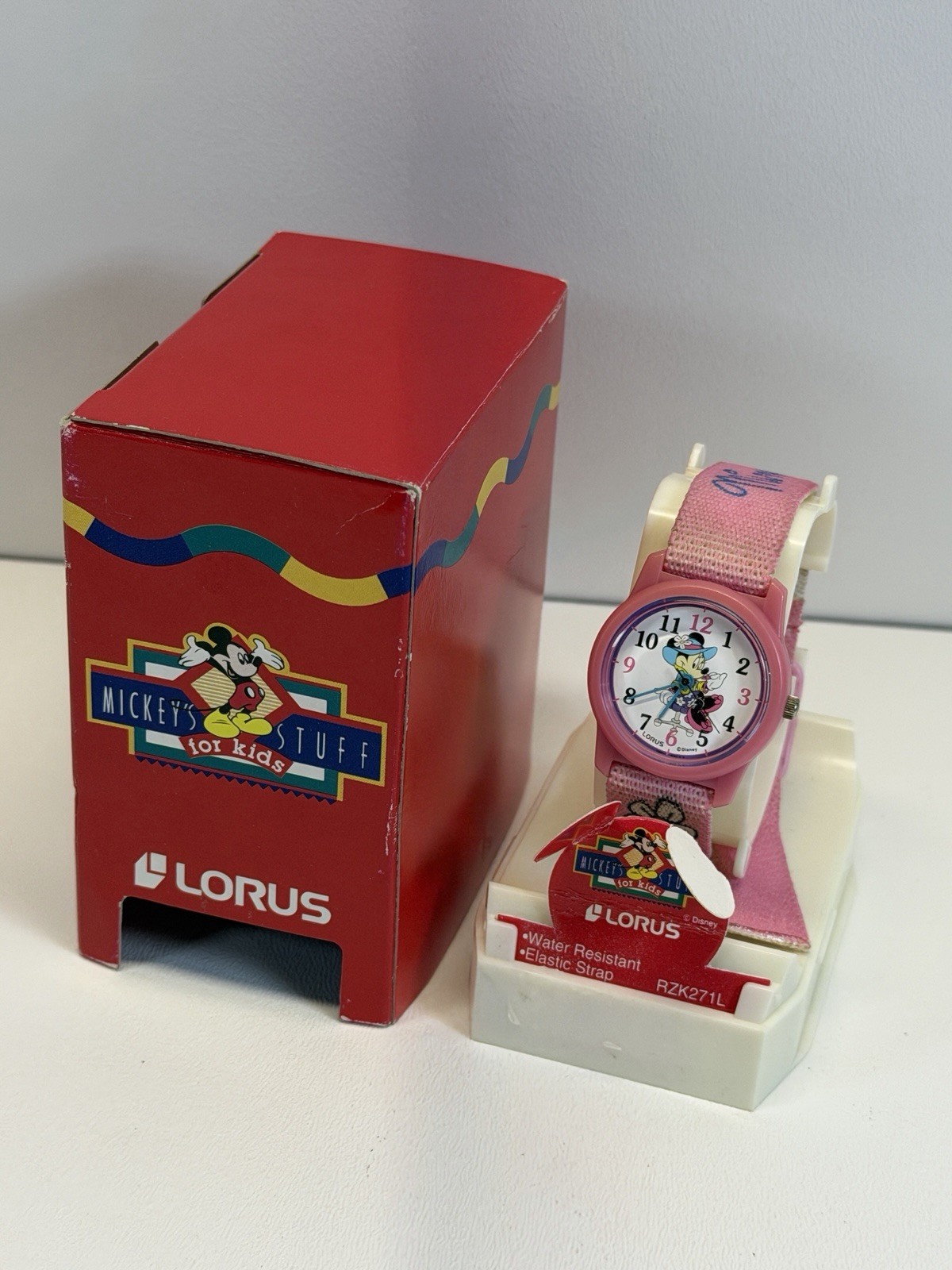 Vintage Lorus Disney Watch Women Girls Pink Minnie Mouse RZK271L
