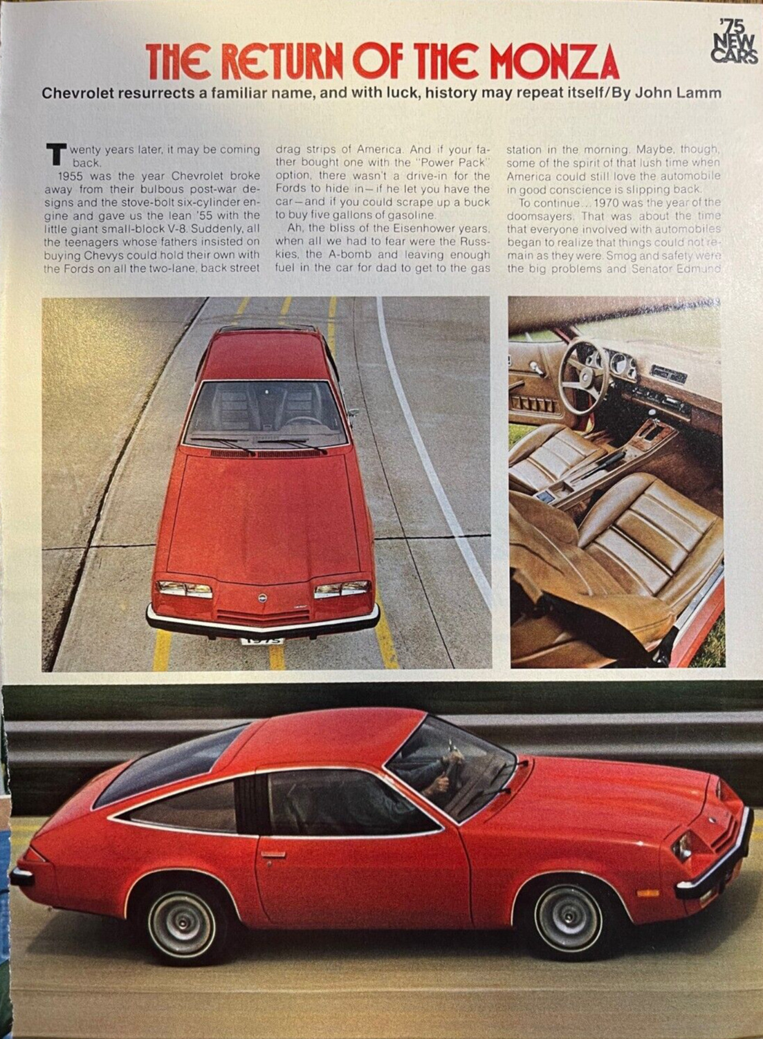 1975 Chevrolet Monza illustrated