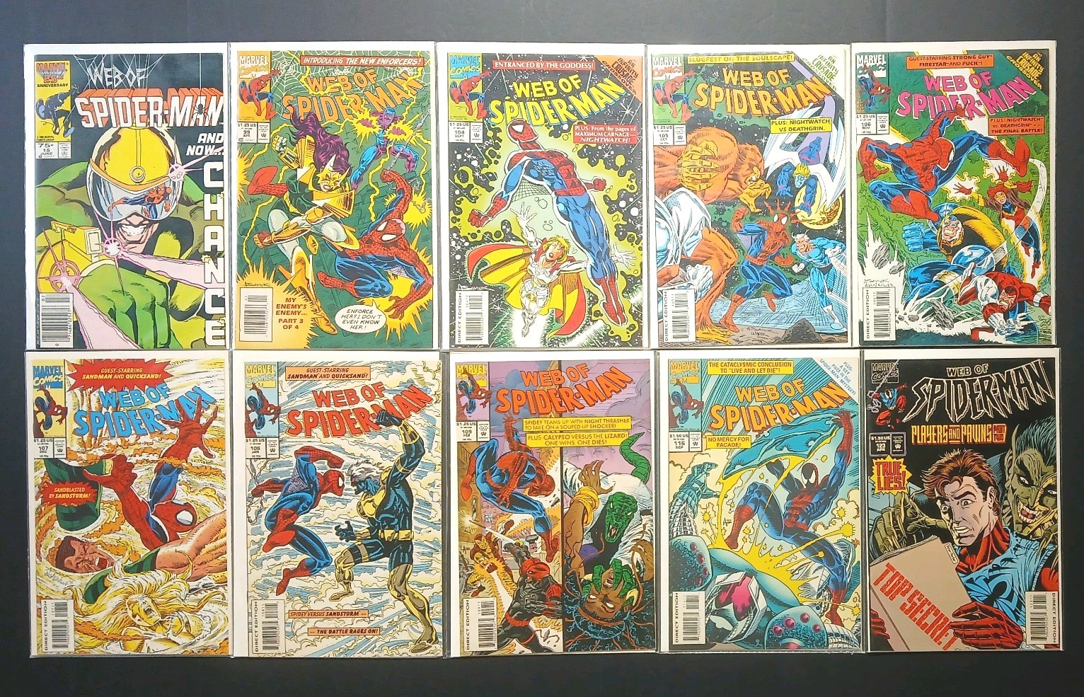 Spider-Man Marvel Comic Book Lot Spider-Man Marvel Comic Book Lot