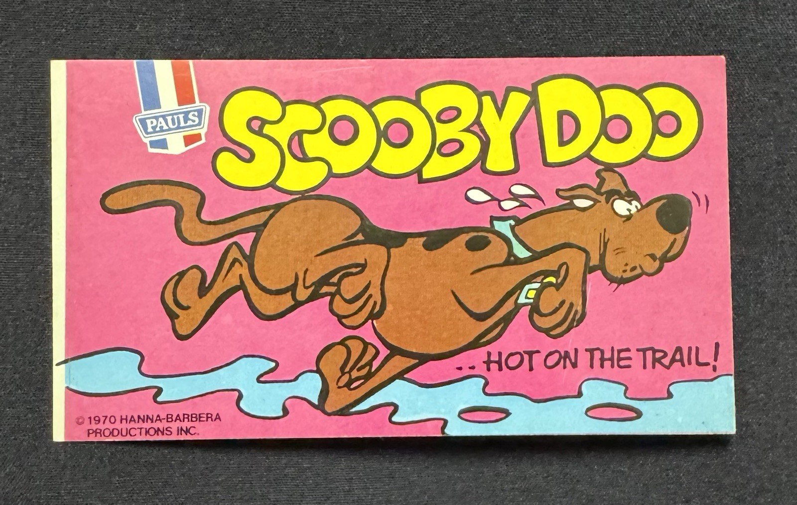 1970 Paul's Ice Cream Scooby-Doo Stickers Hot On The Trail